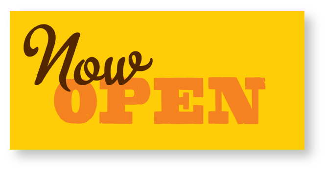 Now Open